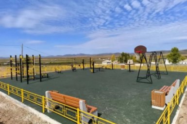 Две спортивные площадки открыли в селах Приаргунского округа правительство Забайкалья