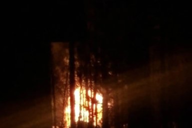 Дом и гараж горят в Смоленке под Читой читатель ChitaMedia