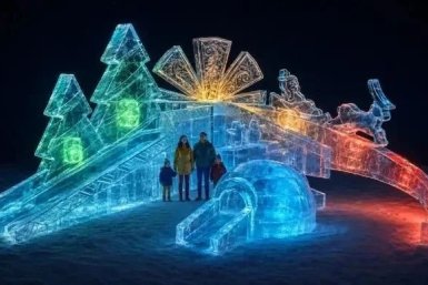 Ледовый городок в Чите к Новому 2027 году канал мэра Читы Инны Щегловой в МАХ (12+)